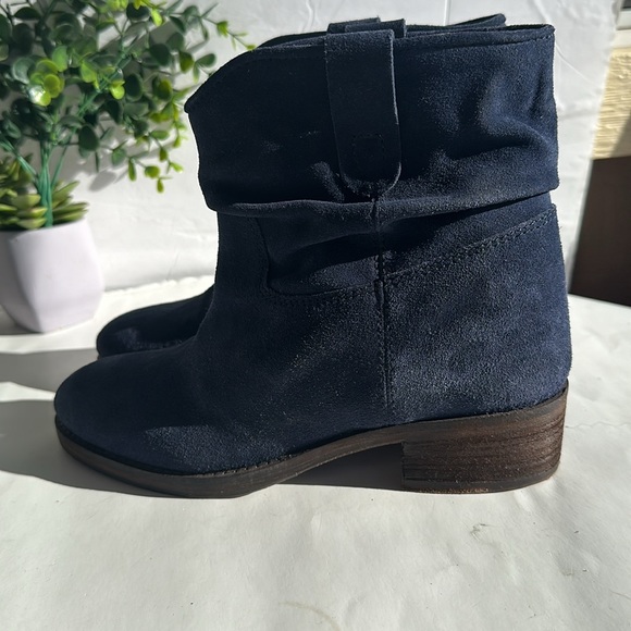 EL CAMPERO Suede Leather Ankle Boots in Navy Blue-Sz 38-US 8 - Picture 4 of 15